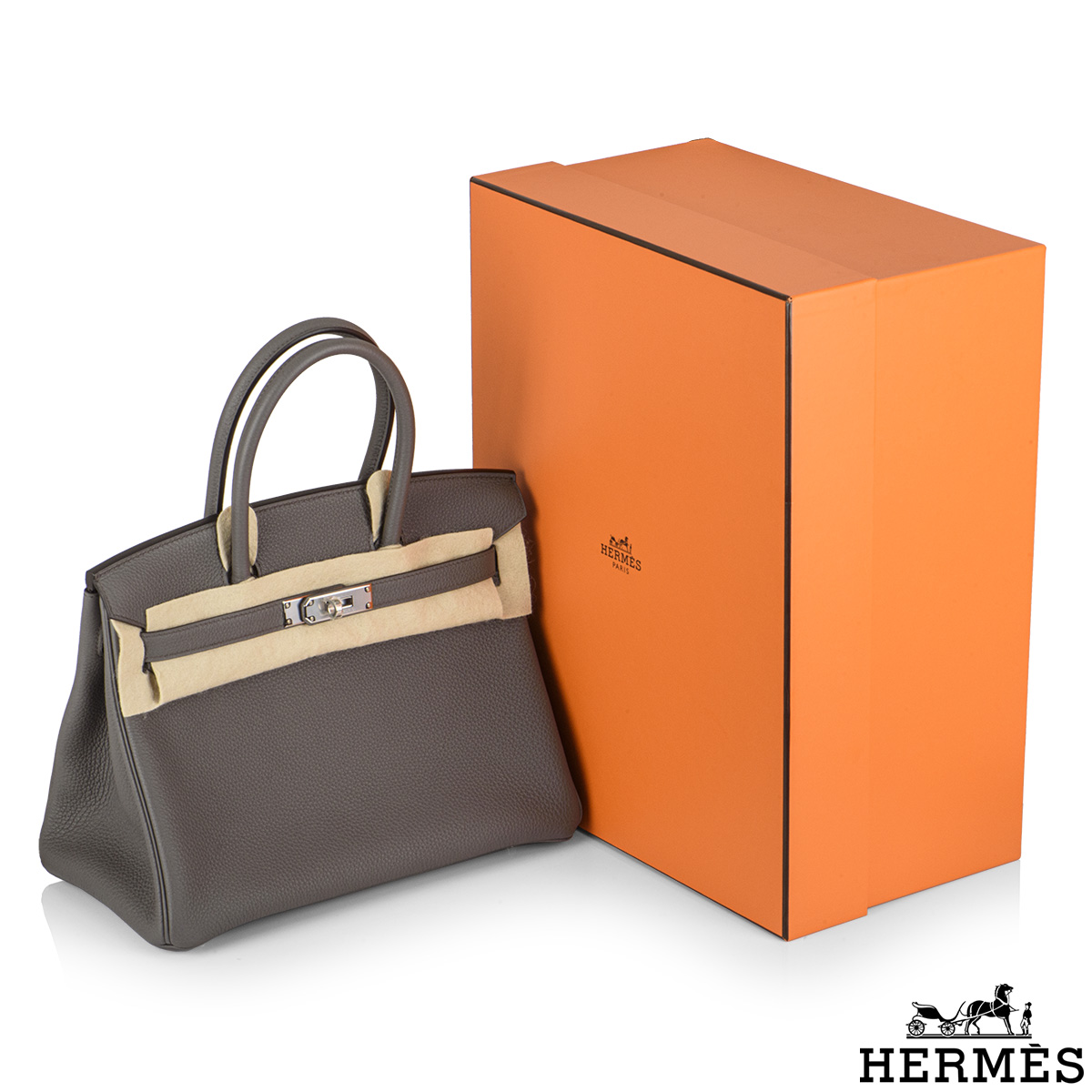 Hermès Birkin 30 Gris Etain Togo Palladium Hardware PHW — The French Hunter